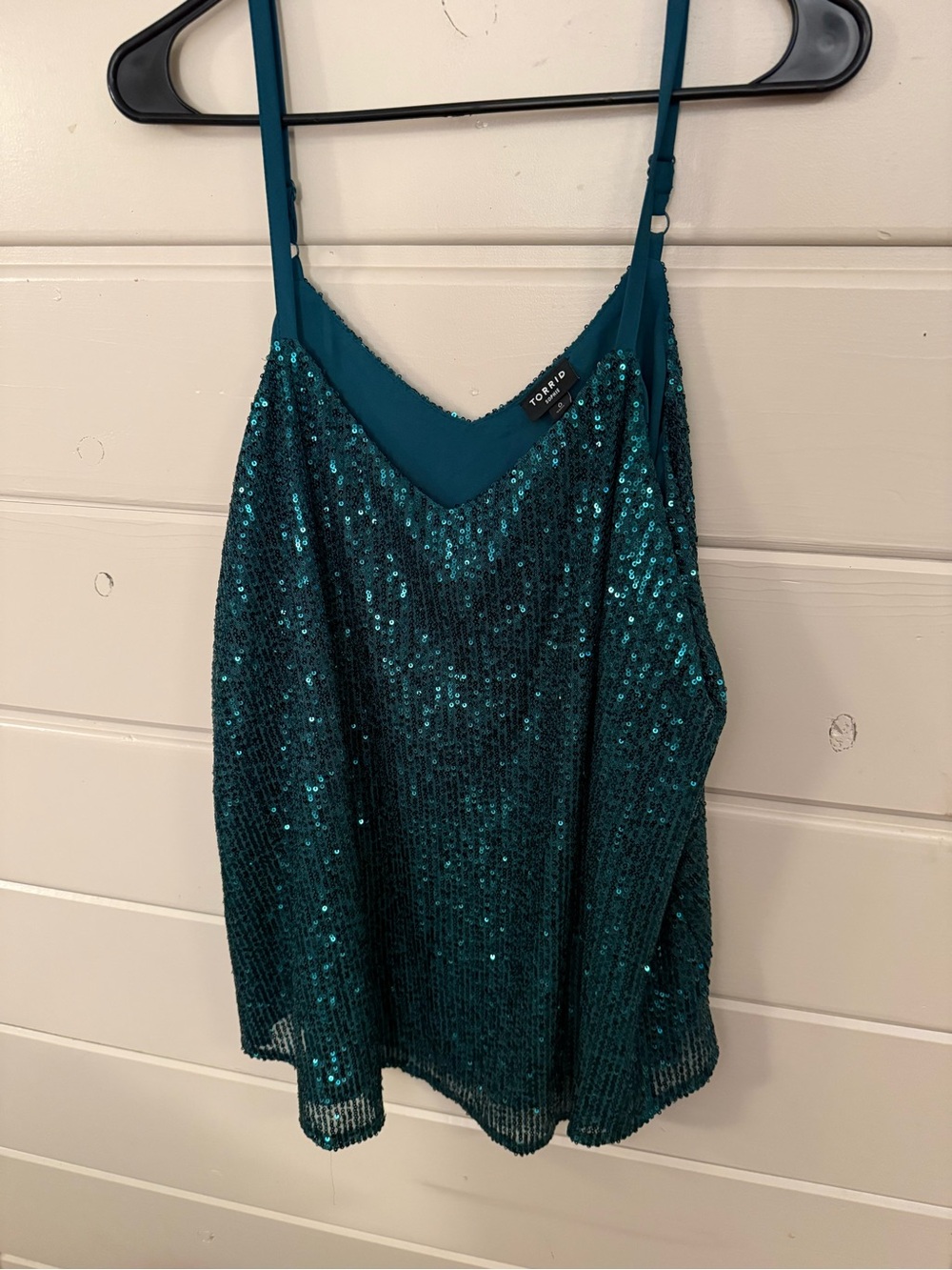 torrid green Sequin V-Neck Cami